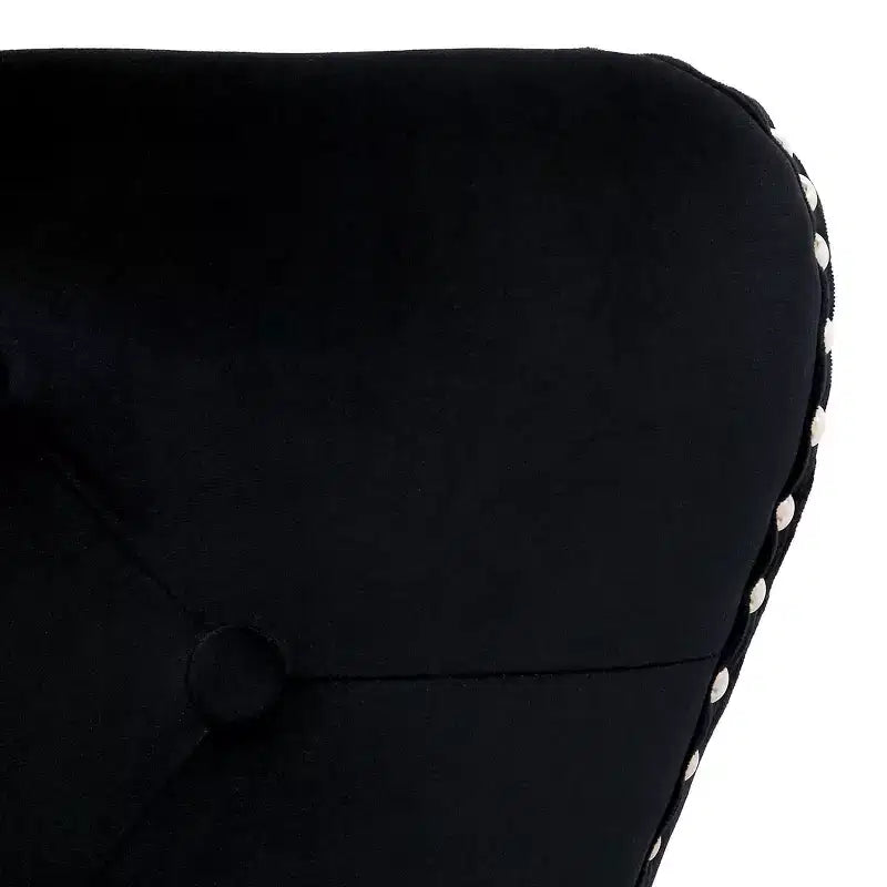 Chaises de salle à manger capitonnées en velours (lot de 2)