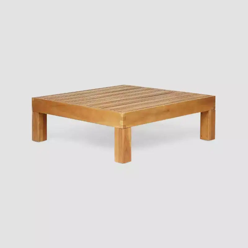 Christopher Knight Home Brava Ensemble de conversation 4 pièces de patio en bois avec coussins