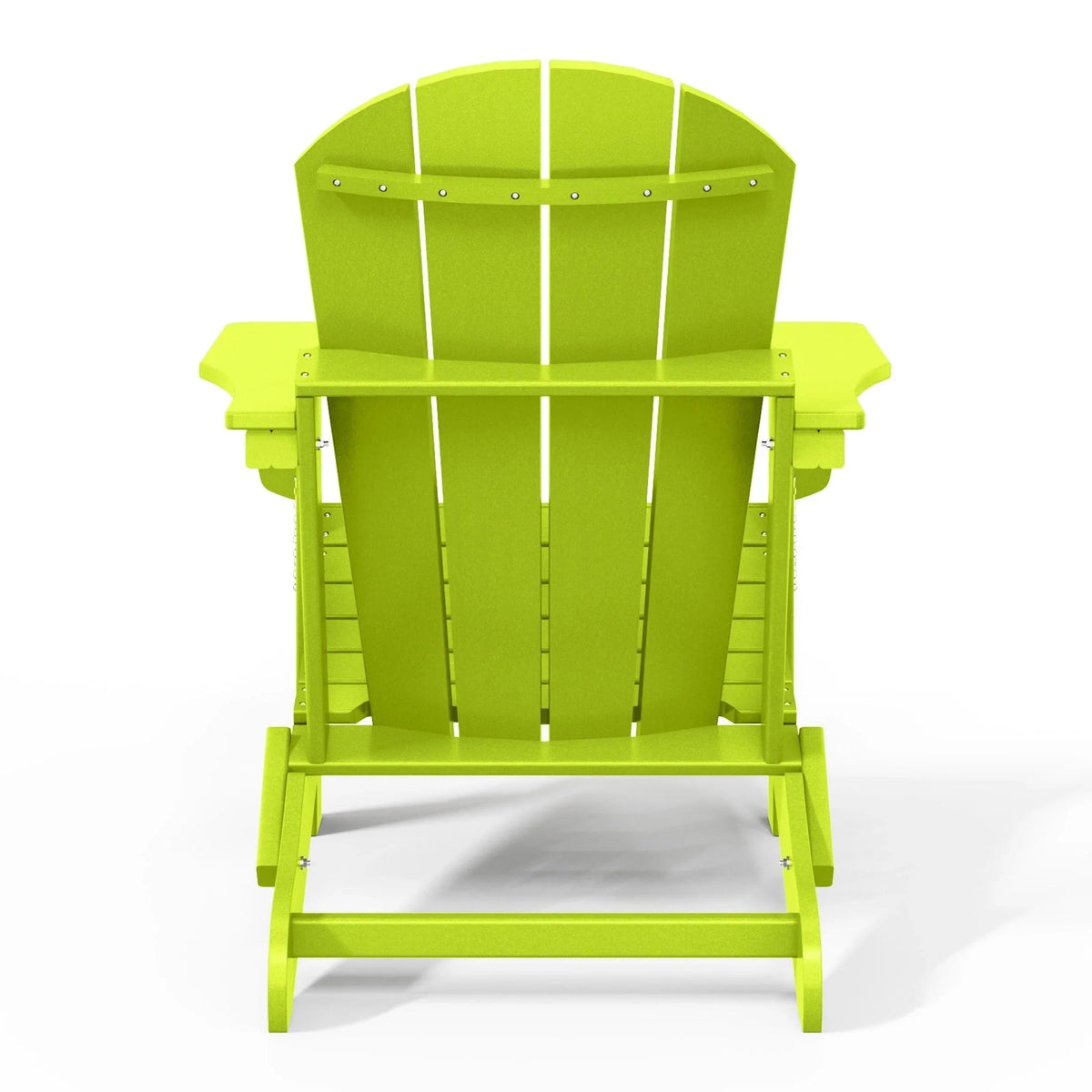 Chaise Adirondack pliante d'extérieur tout temps Polytrends Laguna résistante à la décoloration pour patio
