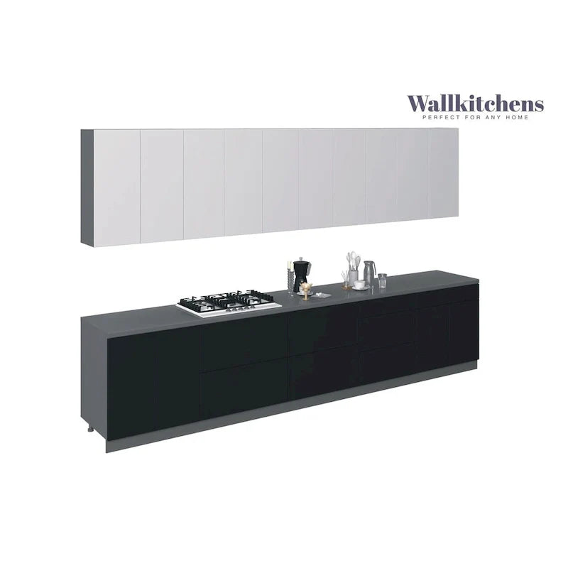 Ensemble de meubles de cuisine modernes – 13 pi de largeur, 153 x 24, plusieurs couleurs