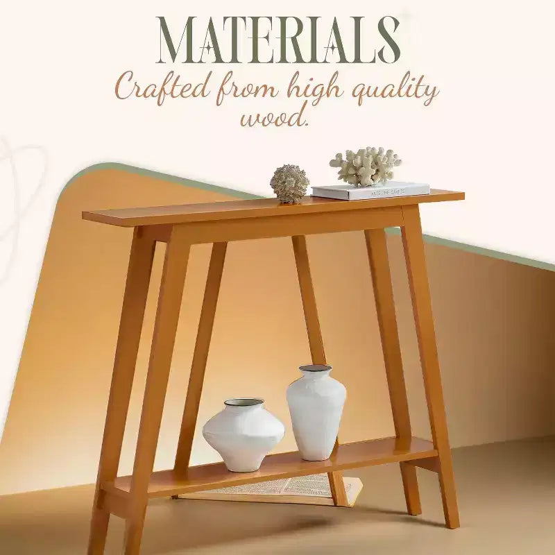 Kings Brand Furniture – Console étroite avec étagère de rangement pour couloir, entrée, vestibule, salon