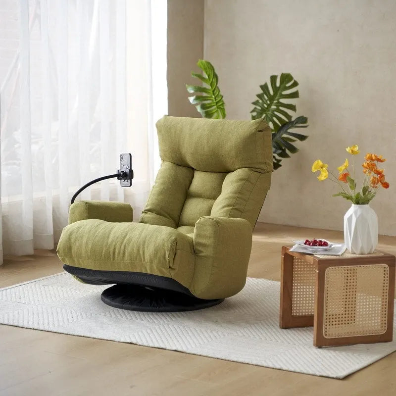 Fauteuil de jeu de sol ergonomique, pivotant et inclinable