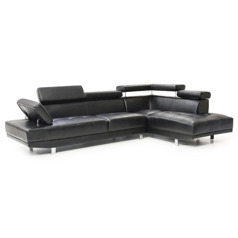 Canapé sectionnel en L 2 pièces en similicuir Riveredge de 277 cm de large - 76L x 109W x 28H
