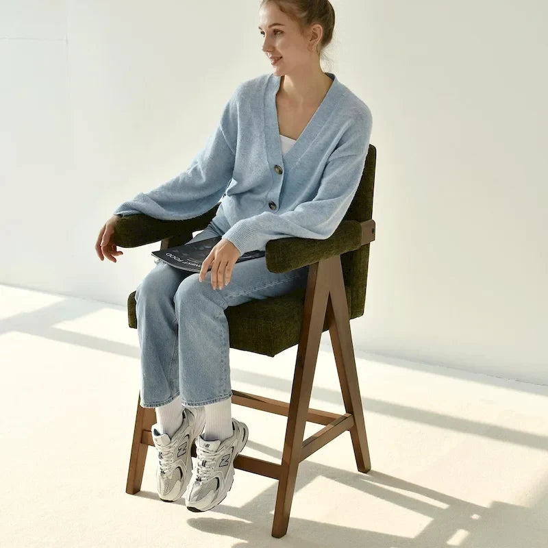 Tabouret de comptoir rembourré contemporain, unité