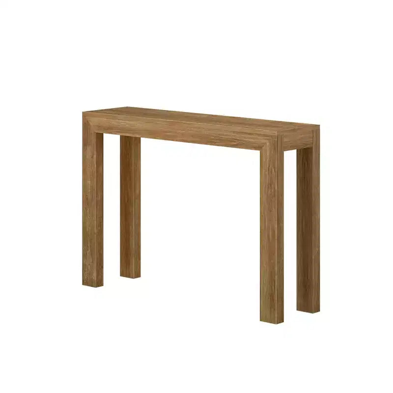 Plank+Beam 46 Table Console Moderne en Bois Massif, Table d'Entrée Étroite, Derrière le Canapé